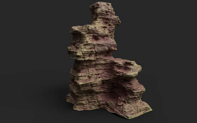 desert cliff 21-3 3D Model .c4d .max .obj .3ds .fbx .stl .blend 