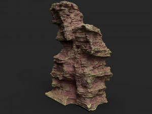 desert cliff 21-3 3D Model