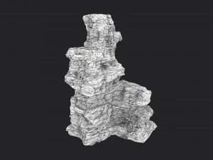 desert cliff 21-3 3D Model