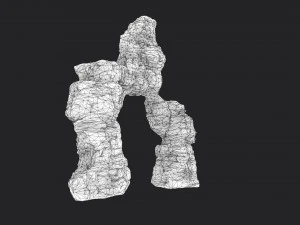 desert cliff 21-4 3D Model