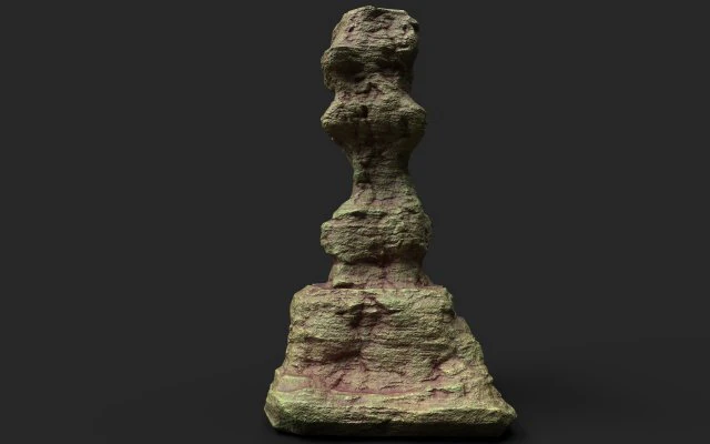 desert cliff 21-5 3D Model .c4d .max .obj .3ds .fbx .stl .blend 
