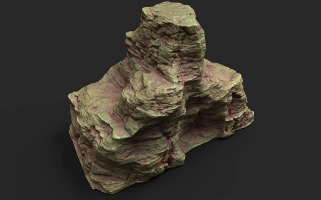 desert cliff 21-6 3D Model .c4d .max .obj .3ds .fbx .stl .blend 