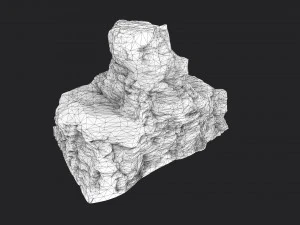 desert cliff 21-6 3D Model
