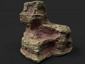 penhasco no deserto 21-7 Modelo 3D