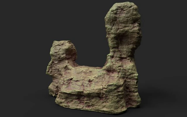 desert cliff 21-9 3D Model .c4d .max .obj .3ds .fbx .stl .blend