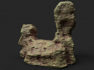 desert cliff 21-9 3D Model
