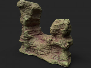 desert cliff 21-9 3D Модель