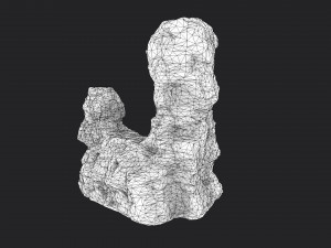 desert cliff 21-9 3D Модель