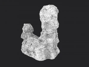 desert cliff 21-9 3D Model