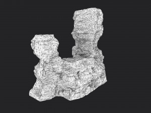 desert cliff 21-9 3D Модель