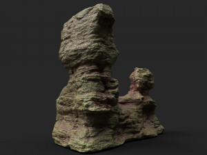 desert cliff 21-9 3D Модель