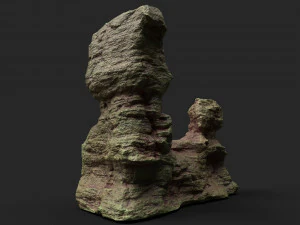 desert cliff 21-9 3D Model