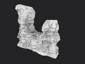 desert cliff 21-9 3D Модель