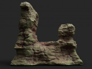 desert cliff 21-9 3D Модель