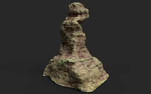 desert cliff 21-10 3D Model .c4d .max .obj .3ds .fbx .stl .blend 