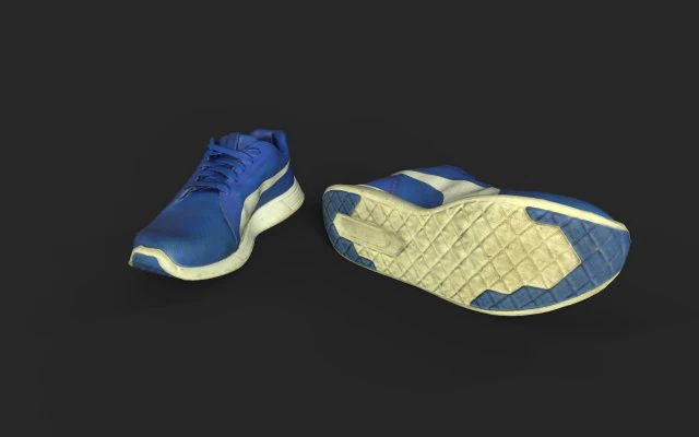 pair of sneakers 3D Model .c4d .max .obj .3ds .fbx .stl .blend