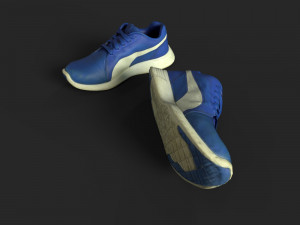 pair of sneakers 3D-Modell