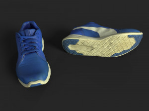 pair of sneakers 3D-Modell