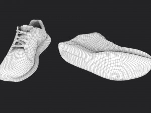 pair of sneakers 3D-Modell