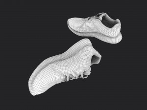 pair of sneakers 3D-Modell