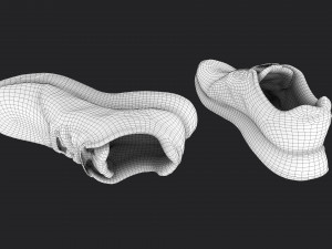 pair of sneakers 3D-Modell