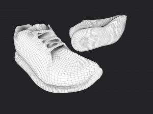 pair of sneakers 3D-Modell