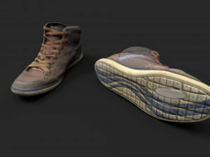 worn sneakers 3D Model