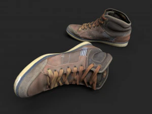 worn sneakers 3D Model