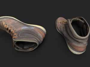 worn sneakers 3D-Modell