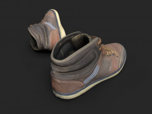 worn sneakers 3D-Modell