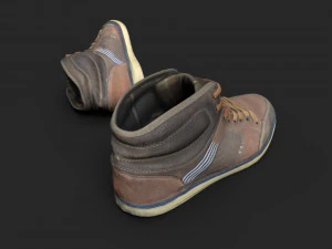 worn sneakers 3D Model