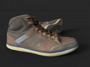 worn sneakers 3D Model