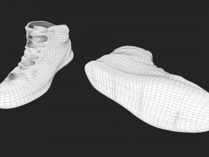 worn sneakers 3D Model