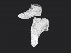 worn sneakers 3D-Modell