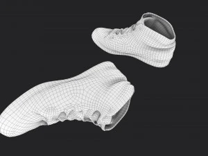 worn sneakers 3D Model
