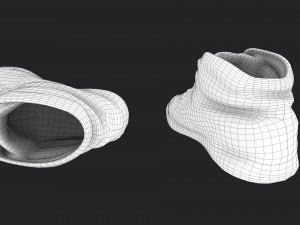 worn sneakers 3D-Modell