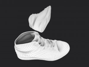 worn sneakers 3D-Modell