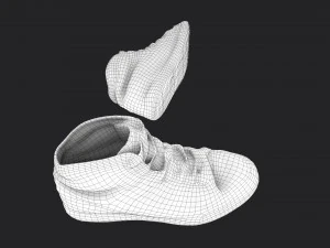 worn sneakers 3D Model