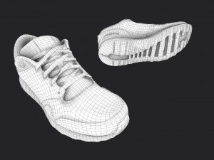 worn sneakers 3D Model