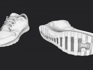 worn sneakers 3D Model