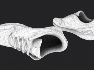worn sneakers 3D Model