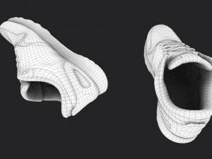 worn sneakers 3D Model