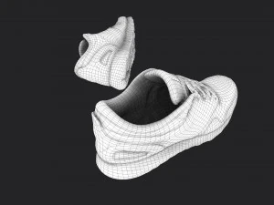 worn sneakers 3D Model