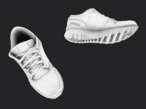 worn sneakers 3D Model