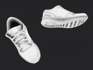 worn sneakers 3D Model
