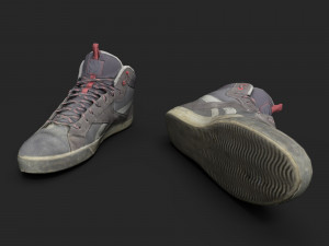 worn sneakers 3D Model