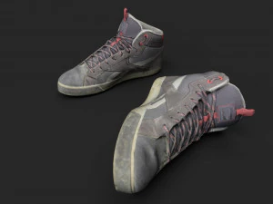 worn sneakers 3D Model