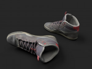 worn sneakers 3D Model