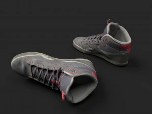 worn sneakers 3D Model