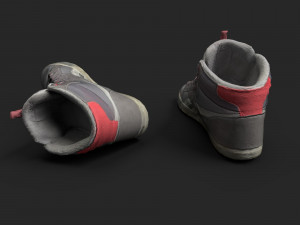 worn sneakers 3D Model